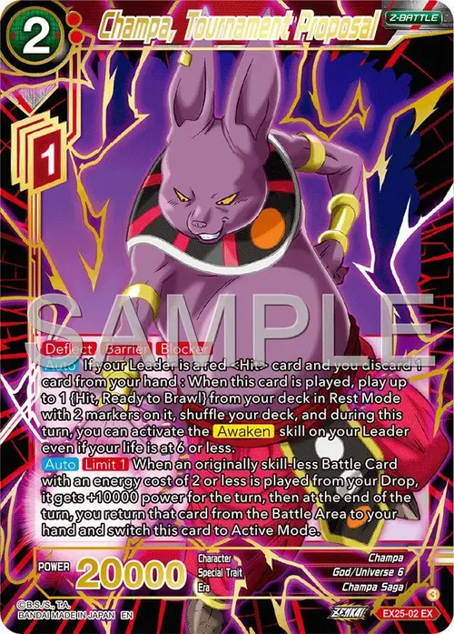 Champa, Tournament Proposal card art