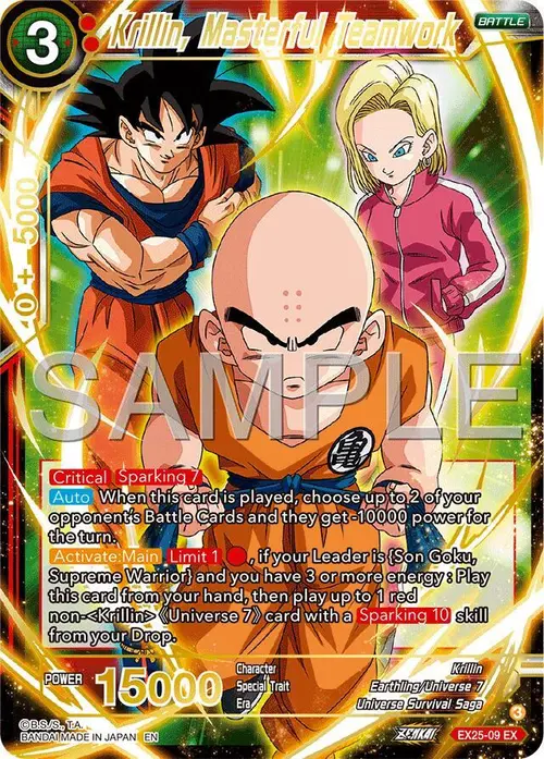 Krillin, Masterful Teamwork card art