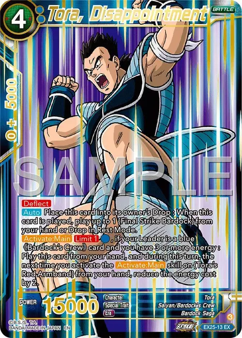Tora, Disappointment card art