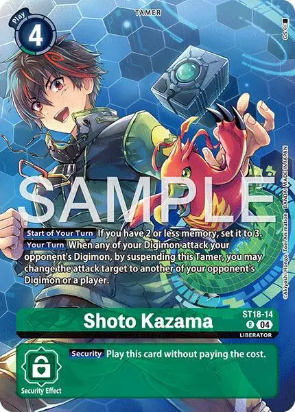 Shoto Kazama (Digimon Liberator Debuggers Set) card art