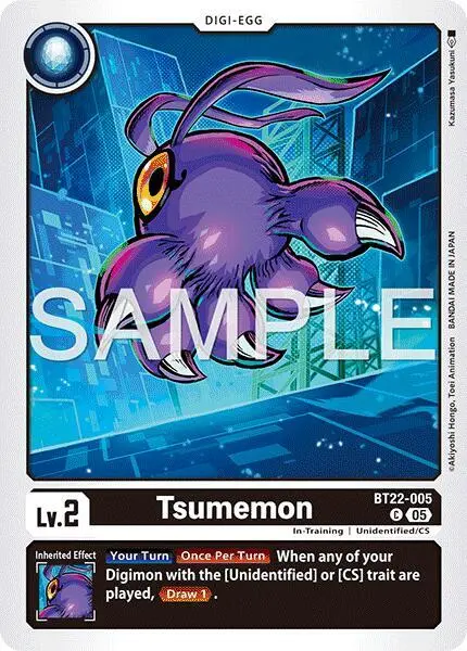 Tsumemon card art
