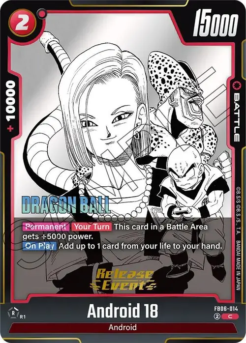 Android 18 card art
