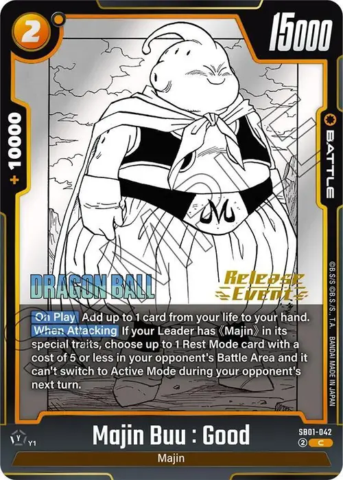 Majin Buu : Good card art