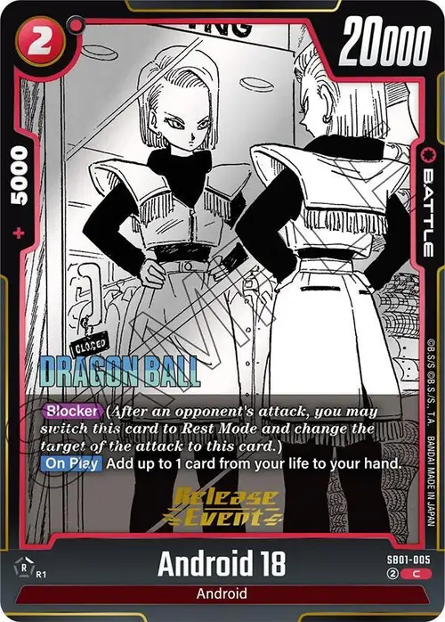 Android 18 card art