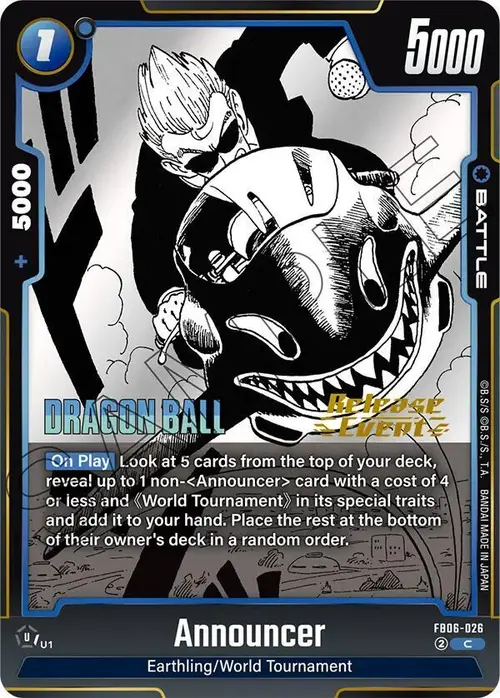 Announcer card art