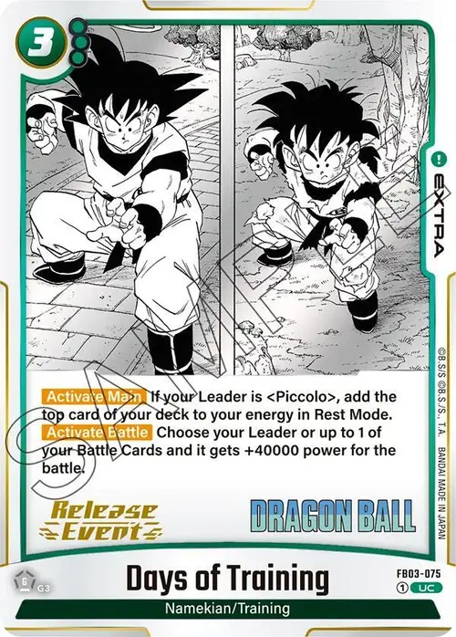 Days of Training card art