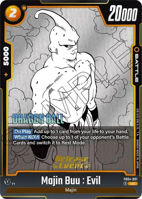 Majin Buu : Evil card art