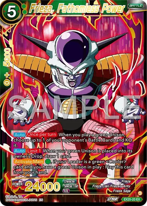 Frieza, Fathomless Power card art