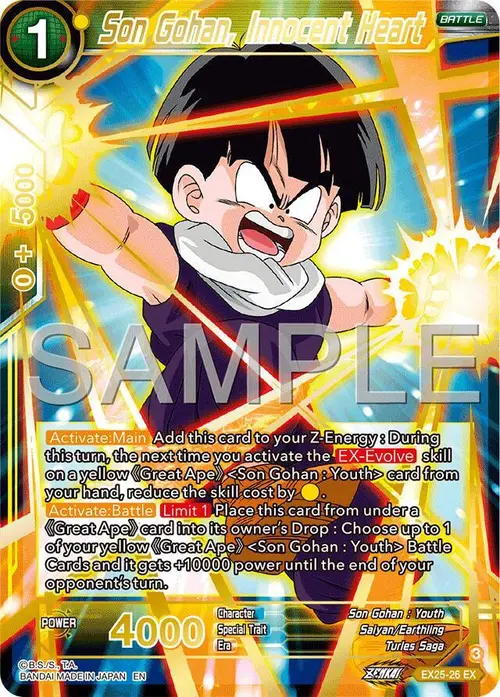 Son Gohan, Innocent Heart card art