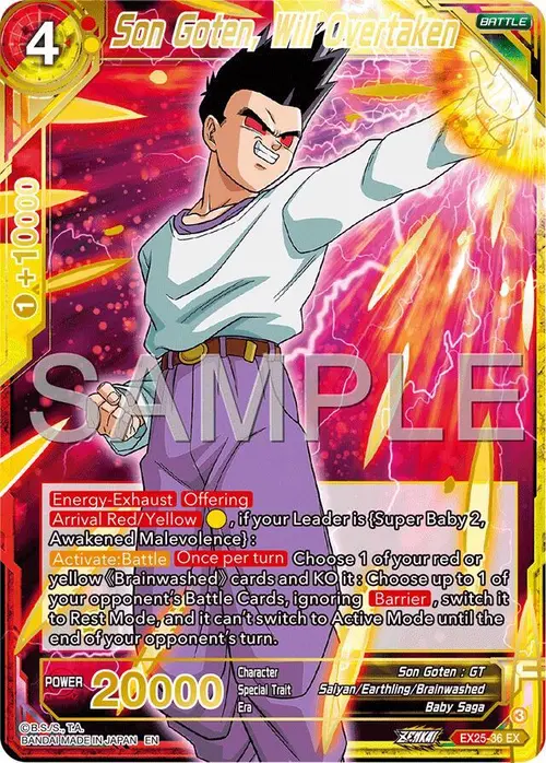 Son Goten, Will Overtaken card art