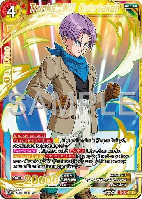 Trunks, Will Overtaken card art