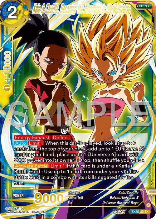 Kale & Caulifla, Becoming the Strongest in the Multiverse card art