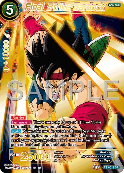 Final Strike Bardock (Reprint) card art