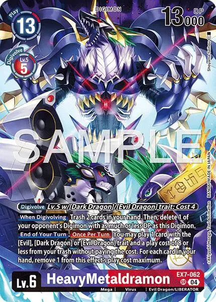 HeavyMetaldramon (Digimon Liberator Debuggers Set) card art