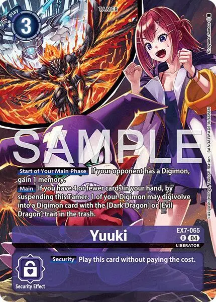 Yuuki (Digimon Liberator Debuggers Set) card art