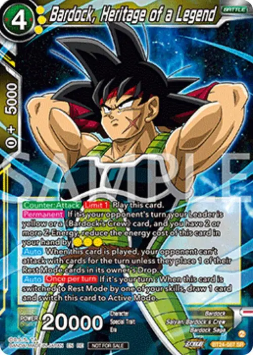 Bardock, Heritage of a Legend (Deluxe Pack 2025 Vol.2) card art