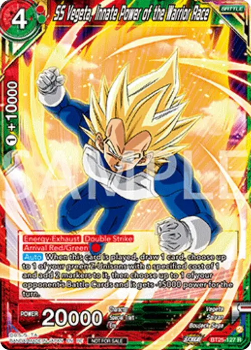 SS Vegeta, Innate Power of the Warrior Race (Deluxe Pack 2025 Vol.2) card art