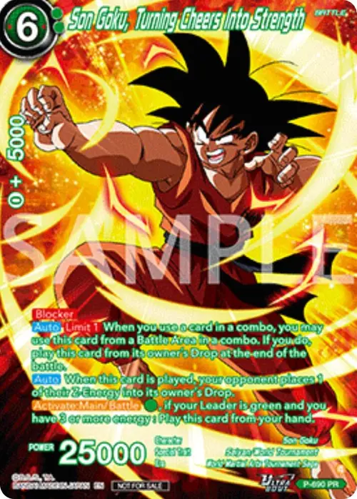 Son Goku, Turning Cheers Into Strength (Alternate Art) (Deluxe Pack 2025 Vol.2) card art