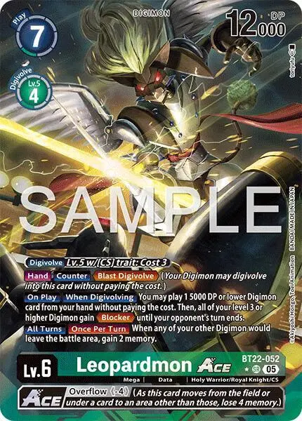 Leopardmon ACE (Alternate Art) card art