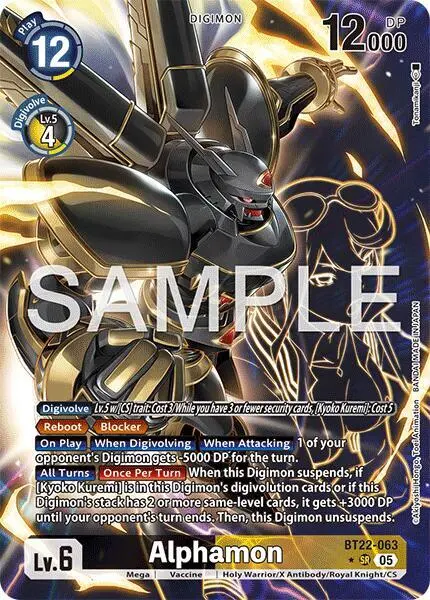 Alphamon (Alternate Art) card art