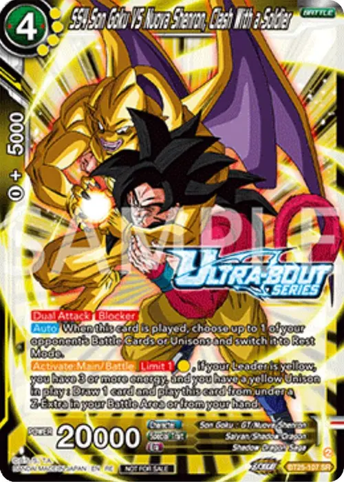 SS4 Son Goku Vs Nuova Shenron, Clash With a Soldier (Event Pack 17) card art