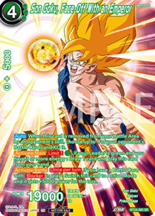 Son Goku, Face-Off With an Emperor (Premium Alt-Art Set 2025 Vol.2) card art