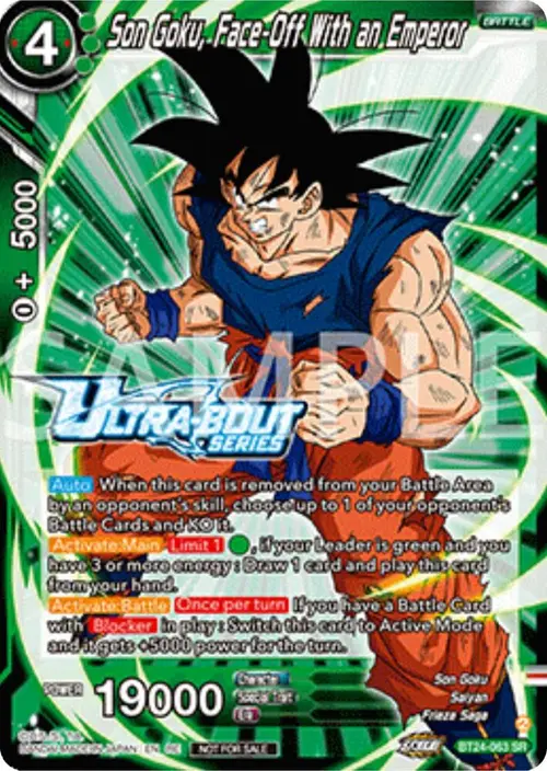 Son Goku, Face-Off With an Emperor (Event pack 17) card art