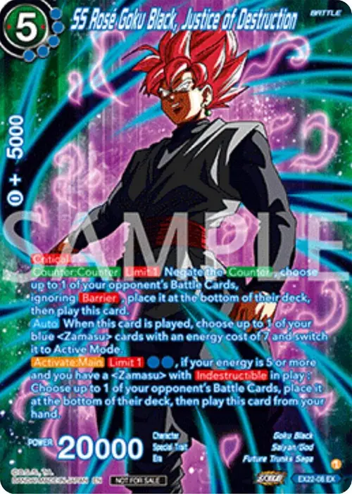 SS Rose Goku Black, Justice of Destruction (Premium Alt-Art Set 2025 Vol.2) card art