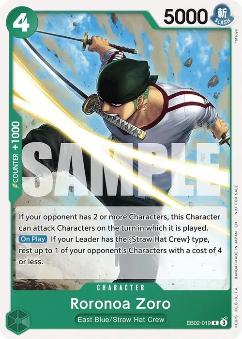 Roronoa Zoro (Tournament Pack 2025 Vol. 3) card art
