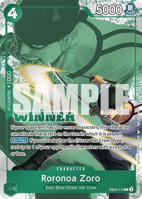 Roronoa Zoro (Winner Pack 2025 Vol. 3) card art