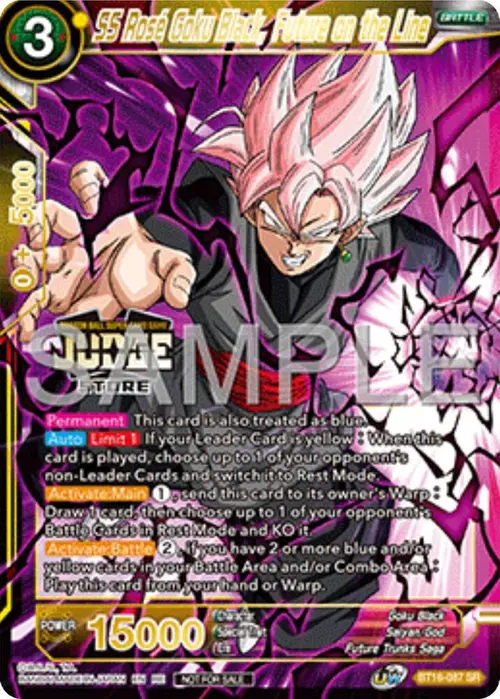 SS Rose Goku Black, Future on the Line (Judge Pack Vol.17) (Store) card art