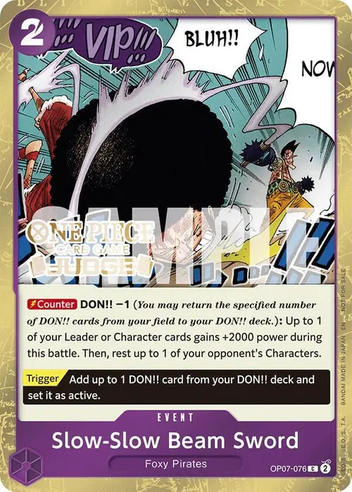 Slow-Slow Beam Sword (Judge Pack Vol. 6) card art