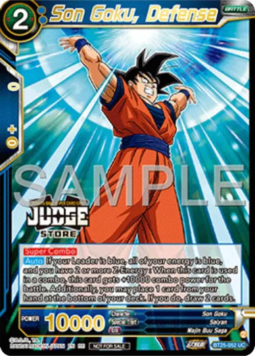Son Goku, Defense (Judge Pack Vol.17) (Store) card art
