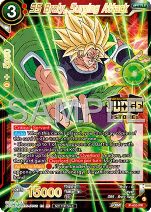 SS Broly, Surging Attack (Judge Pack Vol.17) (Store) card art