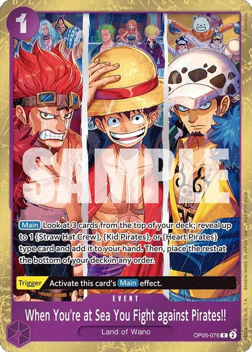 When You're at Sea You Fight against Pirates!! (2025 Pirates League Store Qualifier Winner) card art