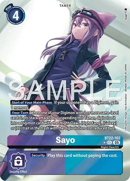 Sayo (Alternate Art) card art