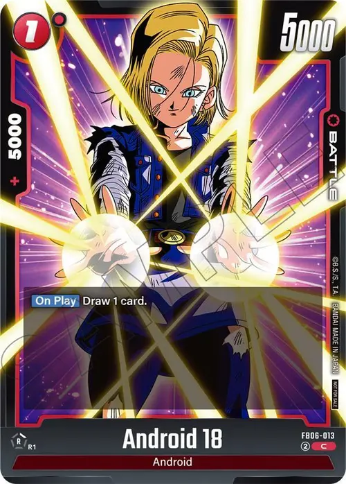 Android 18 (Limited Pack 02) card art