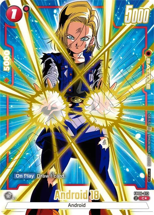 Android 18 (Limited Pack 02) (Alternate Art) card art