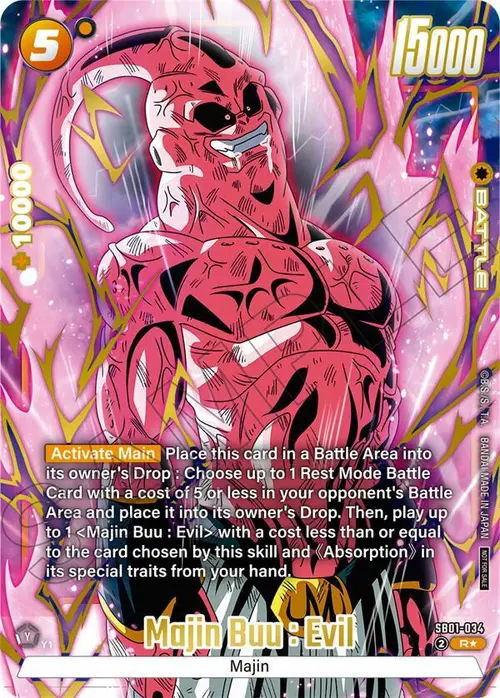 Majin Buu : Evil (Limited Pack 02) (Alternate Art) card art