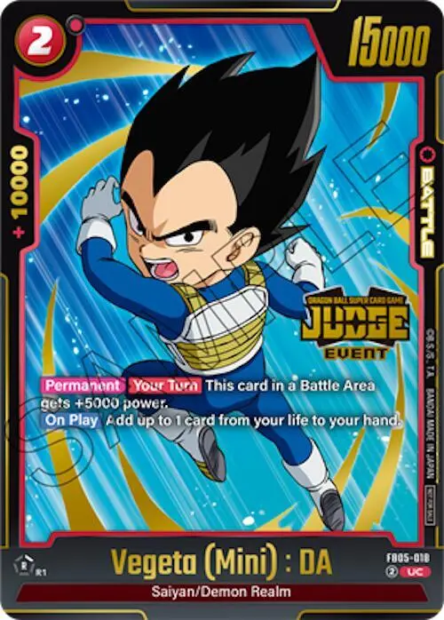 Vegeta (Mini) : DA (Judge Pack (Event Judge) 04) card art