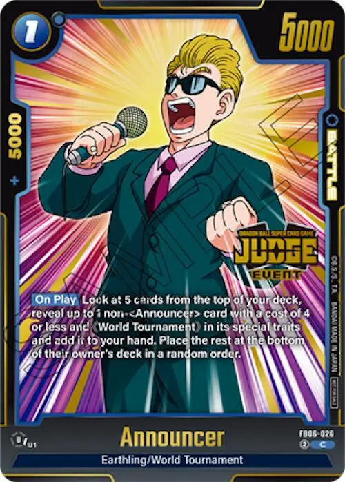 Announcer (Judge Pack (Event Judge) 04) card art
