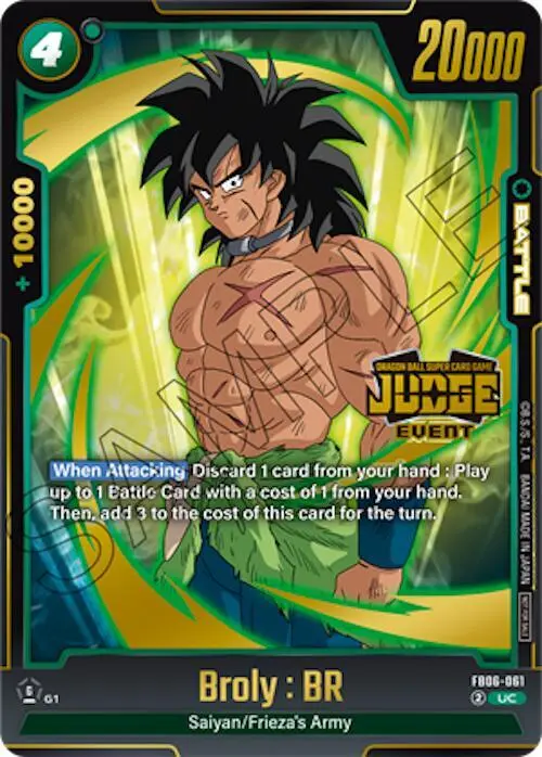 Broly : BR (Judge Pack (Event Judge) 04) card art