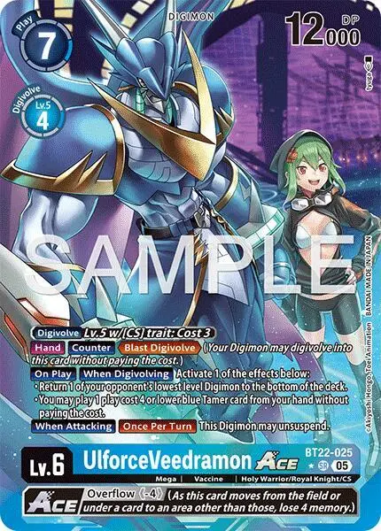 UlforceVeedramon ACE (Alternate Art) card art