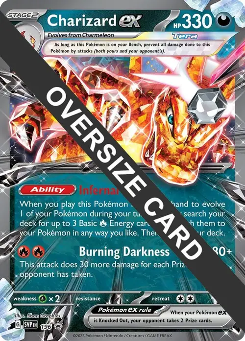 Charizard ex -196 card art
