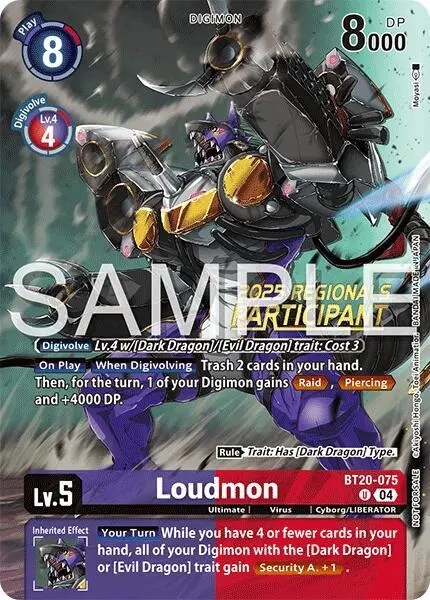 Loudmon (Regionals 25-26 Season 2 Participant) card art