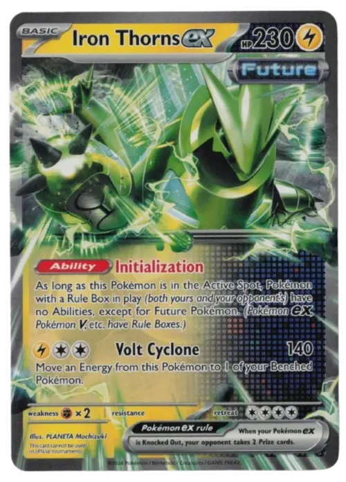 Iron Thorns ex - 077/167 - 2024 (Fernando Cifuentes Gold Signature) card art