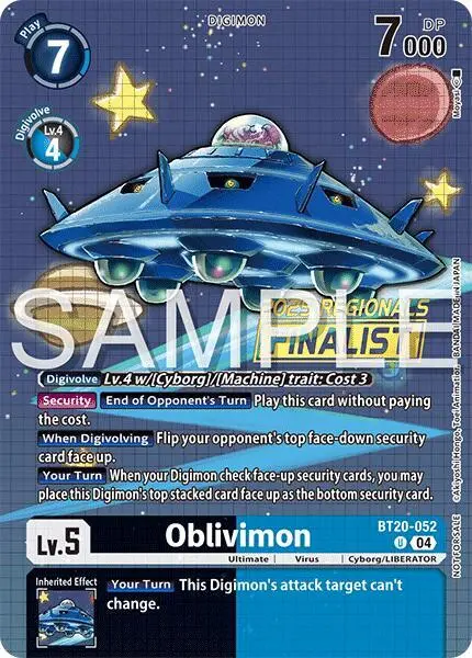 Oblivimon (Regionals 25-26 Season 2 Finalist) card art