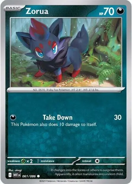 Zorua card art