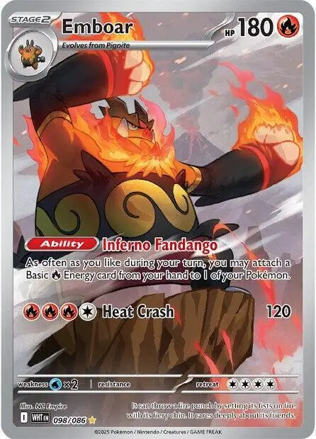 Emboar - 098/086 card art