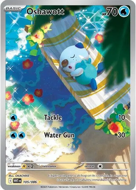 Oshawott - 105/086 card art